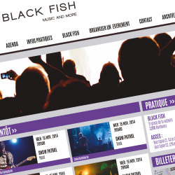 visuel webdesign salle de concert black fish